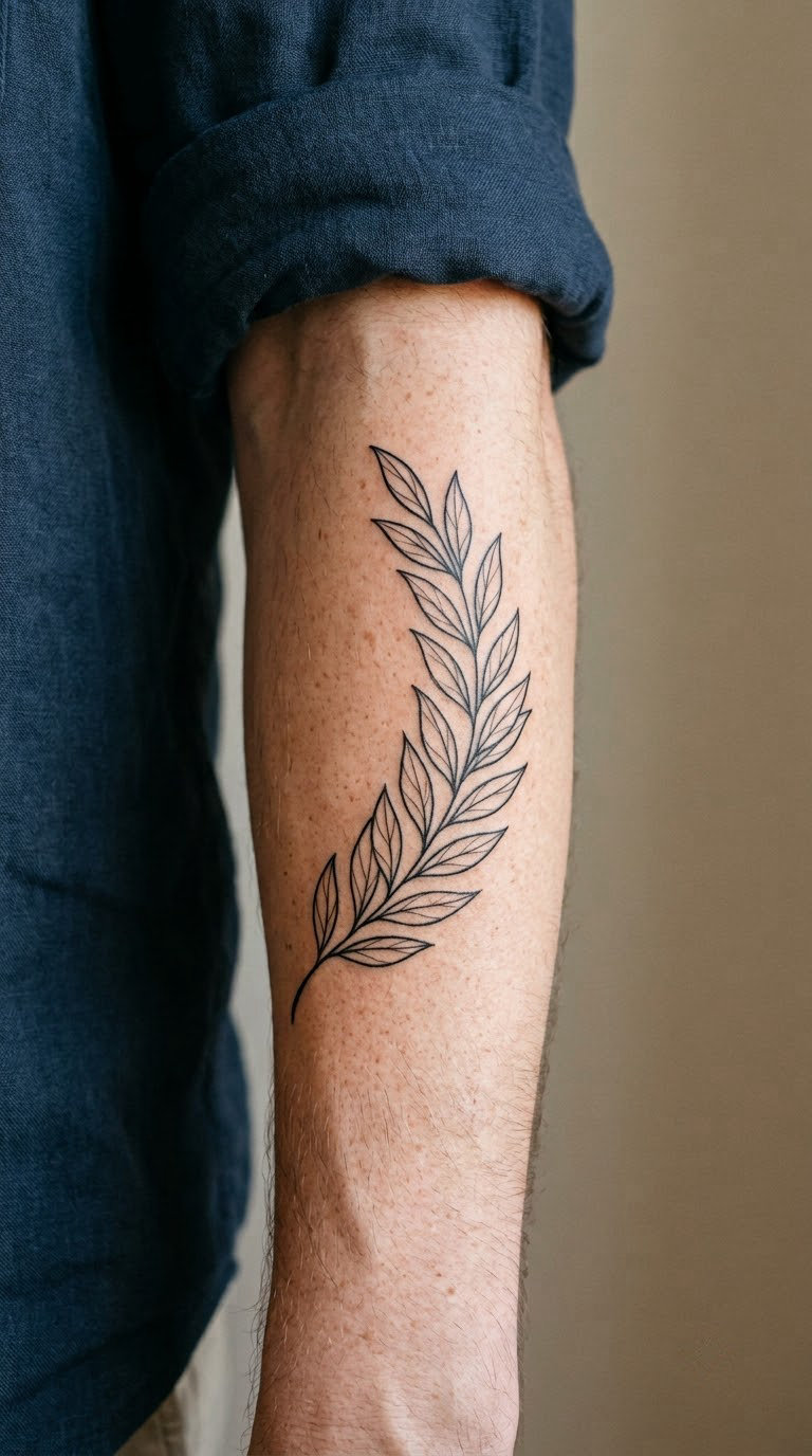 Delicate Laurel Branch