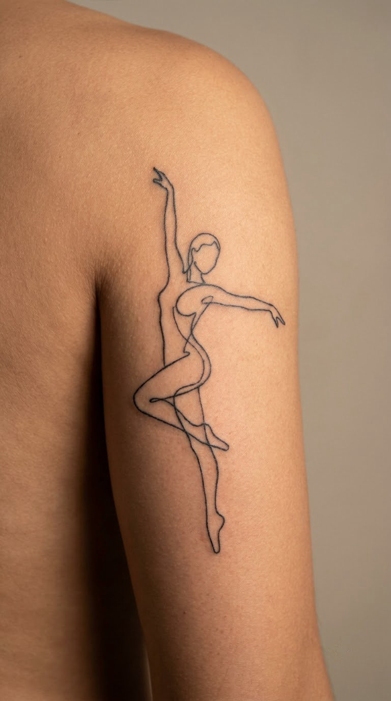 Continuous-Line Dance Pose