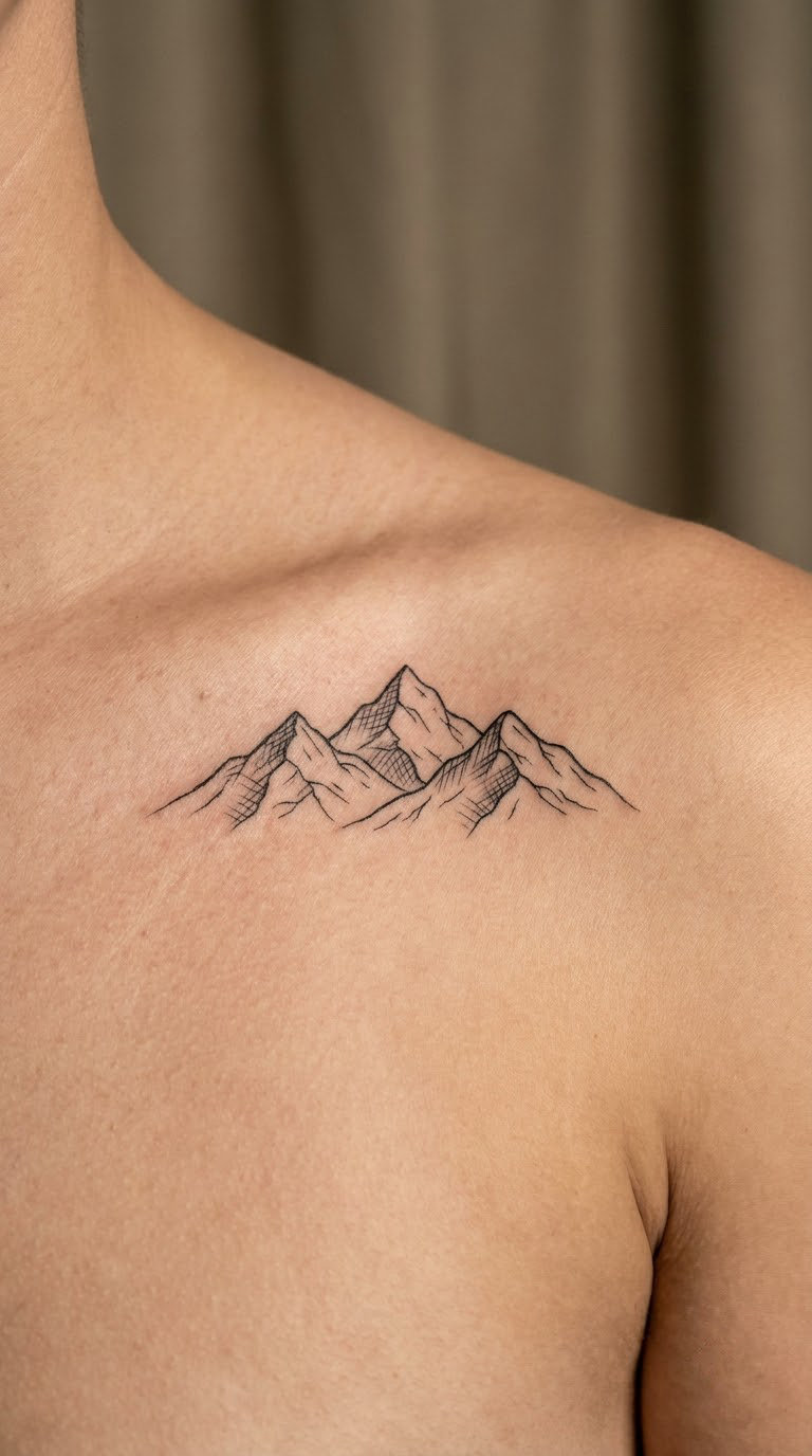 Fine-Line Mountain Range