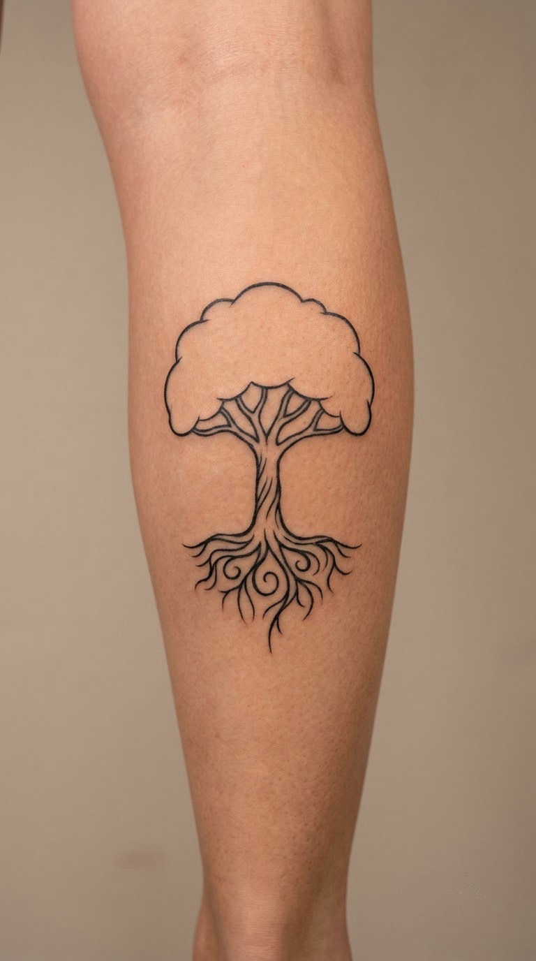Tree Roots in Minimal Blackwork