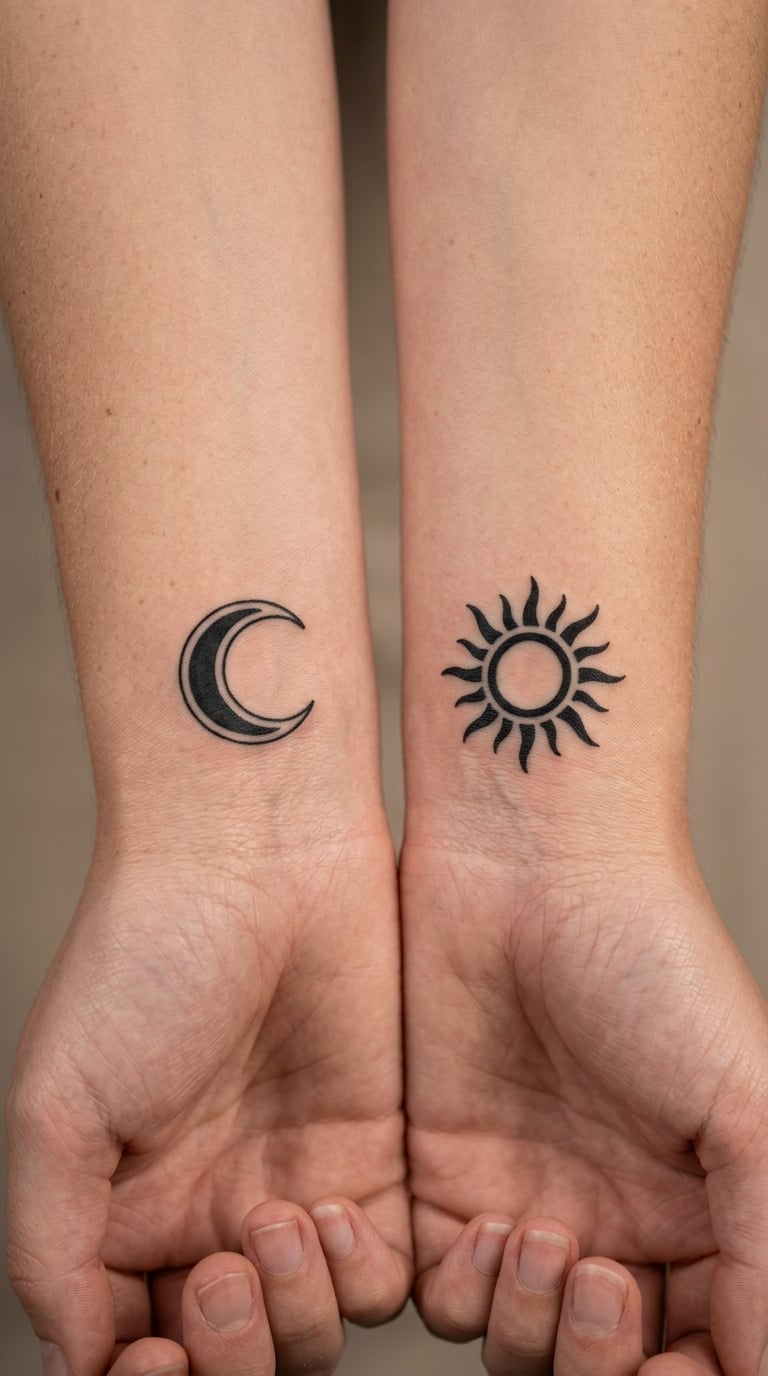 Sun and Moon on Opposite Wrists