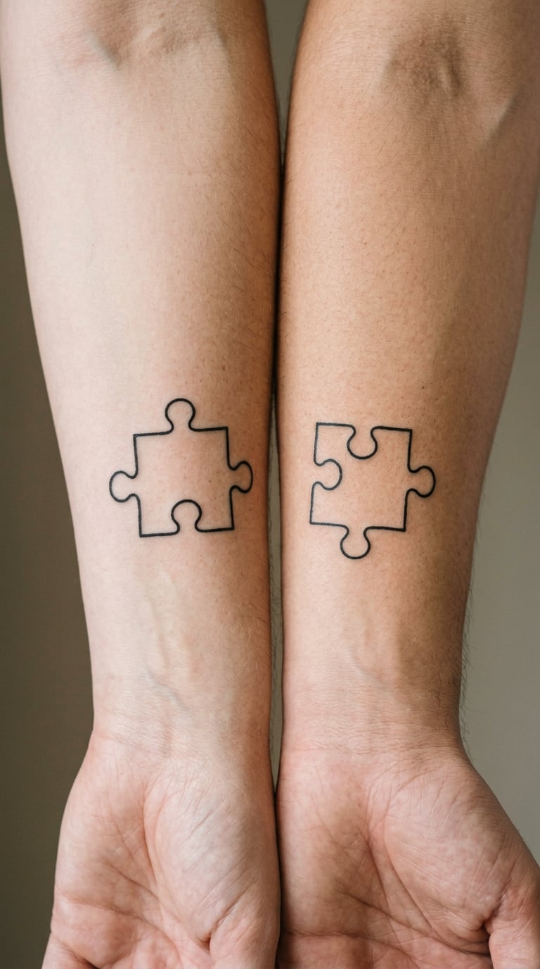 Puzzle Piece with Matching Negative Space