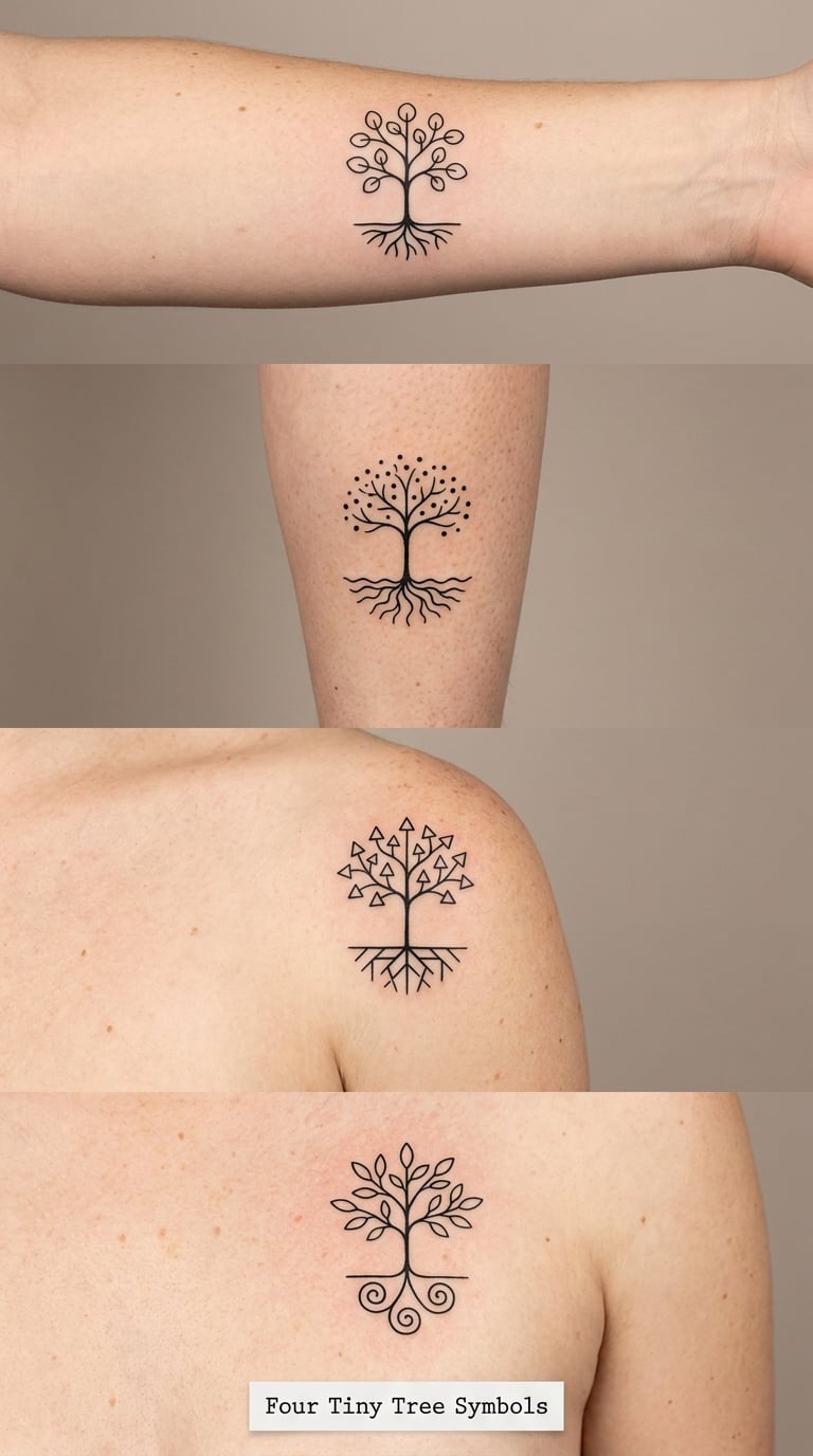 Four Tiny Tree Symbols