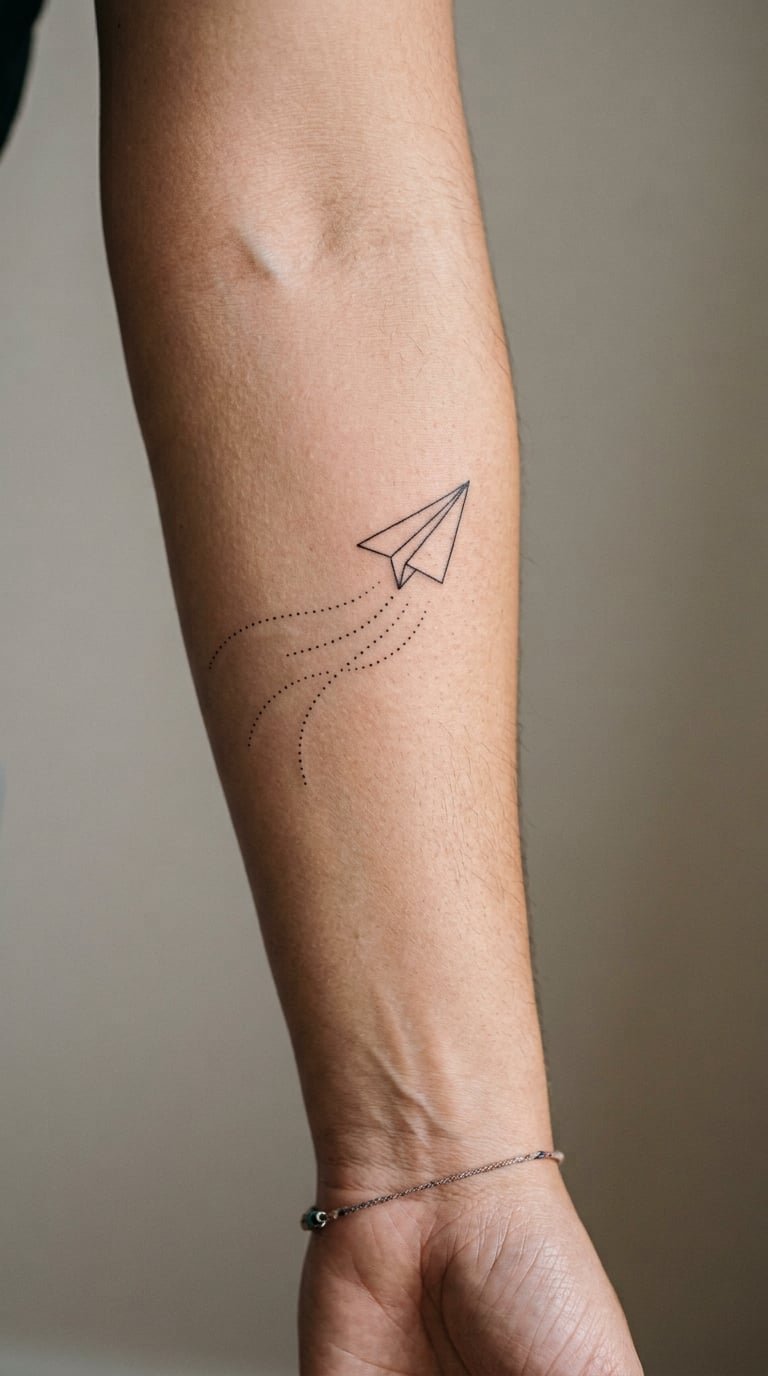 Paper Planes with Flight Trails