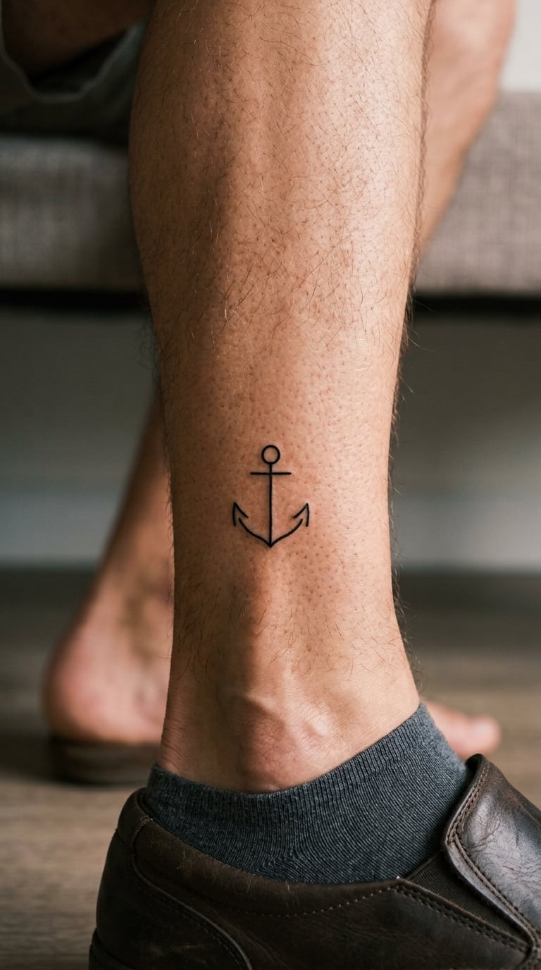 Small Single-Line Anchor on the Ankle Bone