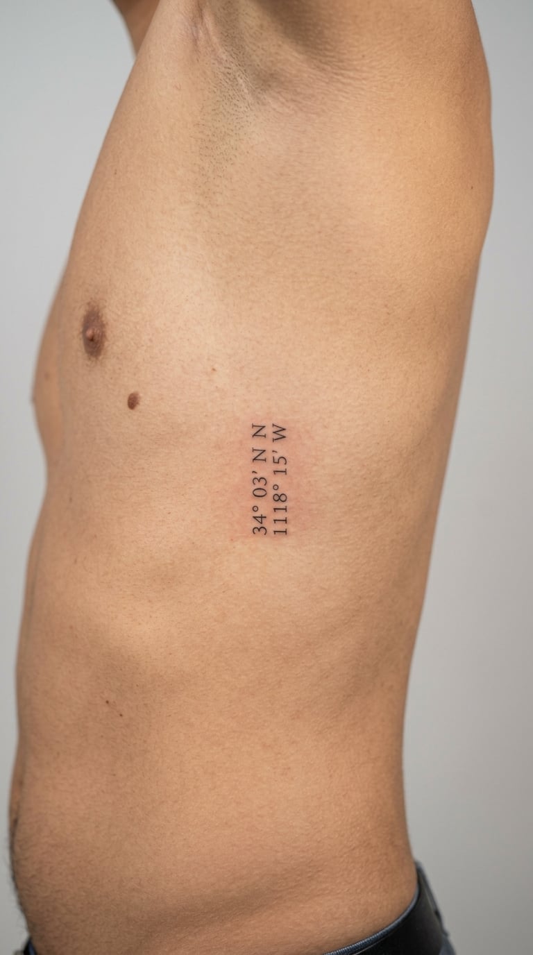 Coordinates of a Hometown on the Side of the Ribs