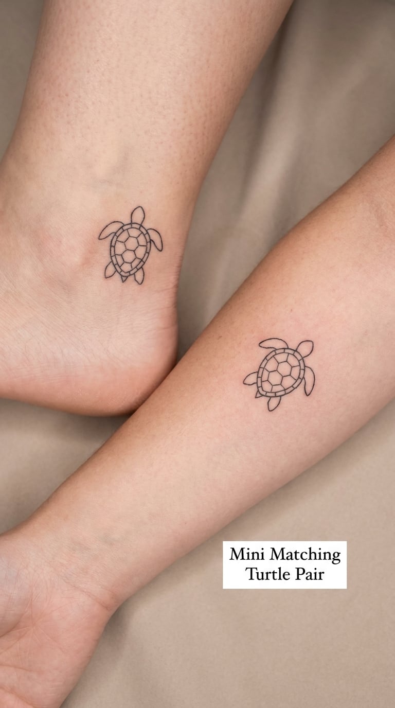 Mini Matching Turtle Pair
