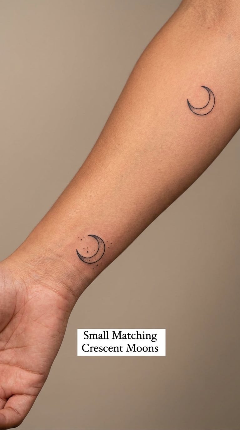 Small Matching Crescent Moons