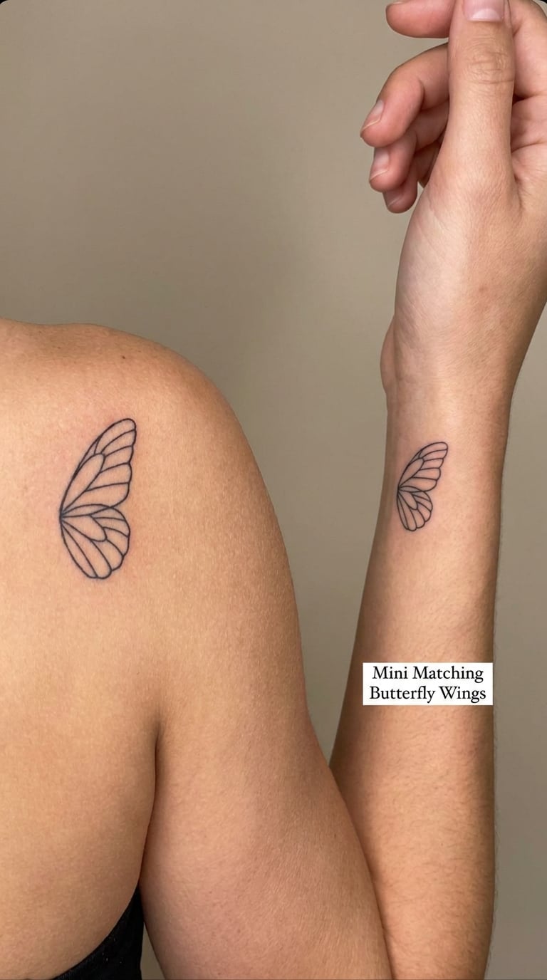Mini Matching Butterfly Wings