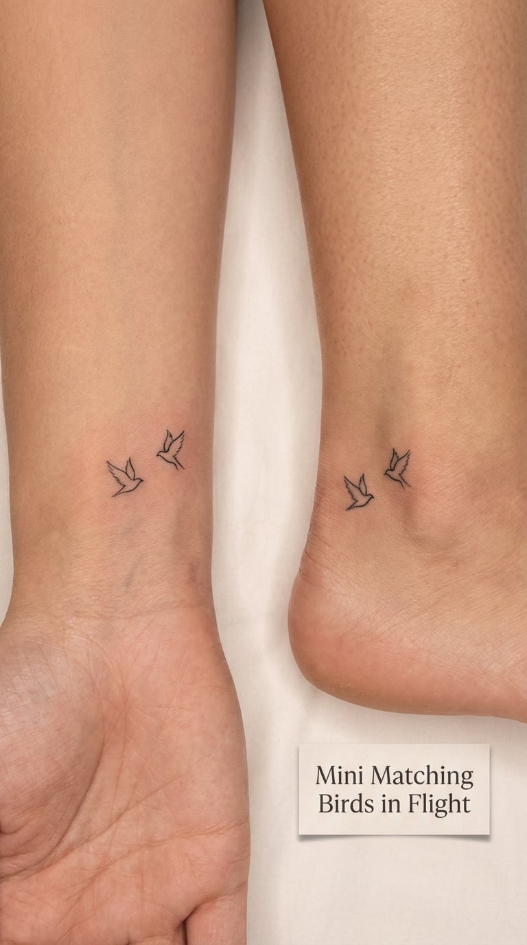Mini Matching Birds in Flight