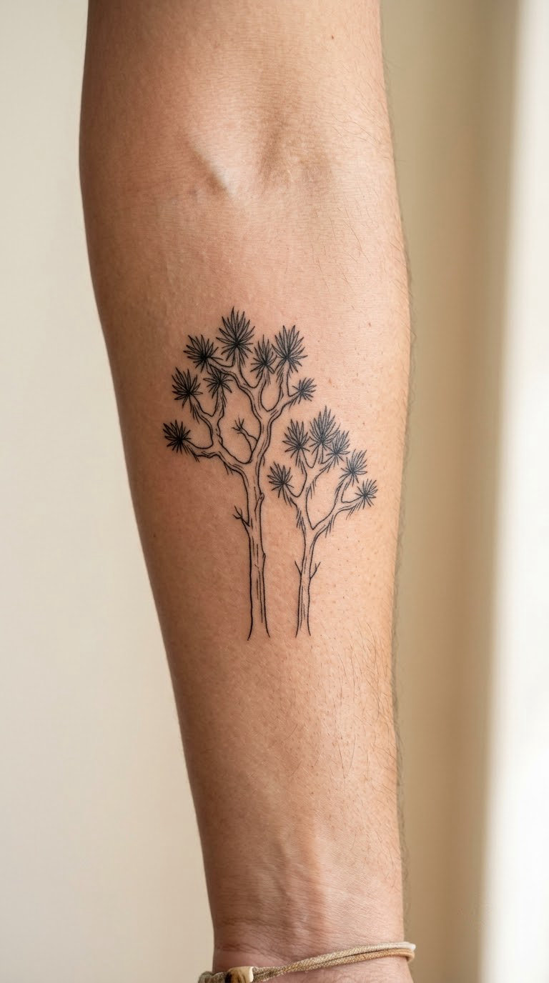 Joshua Tree Line-Art Pair
