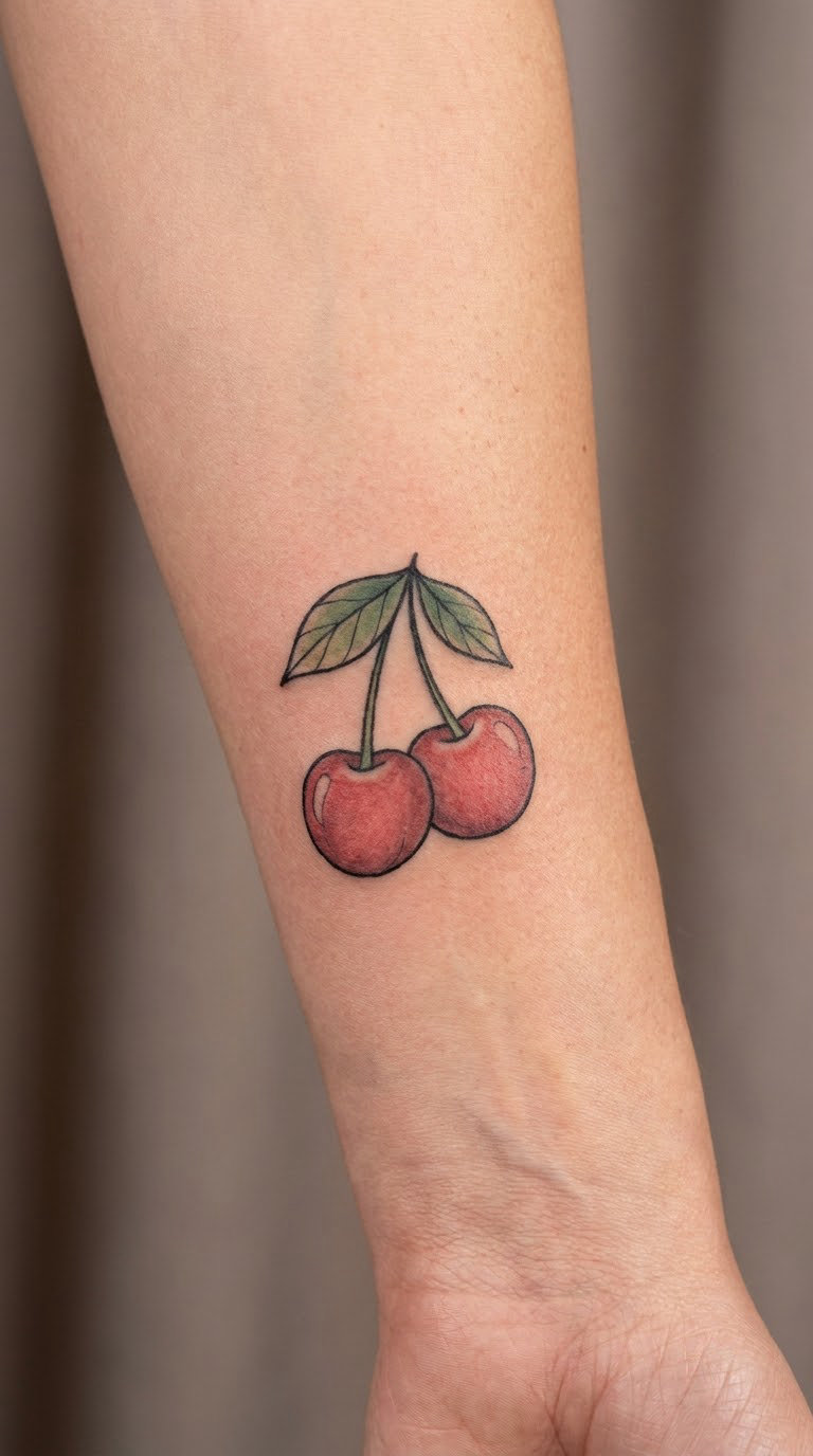Cherry Pair on the Inner Arm