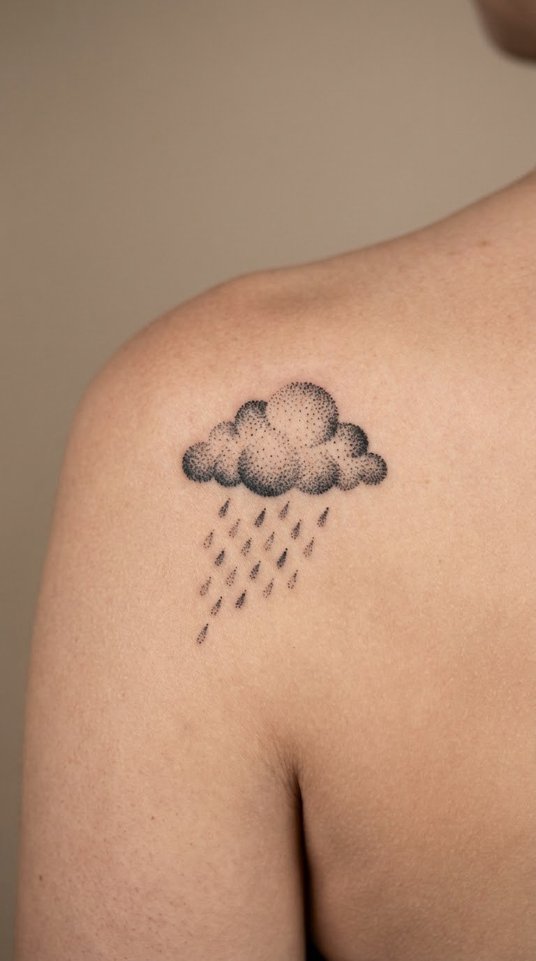Dotwork Rain Cloud