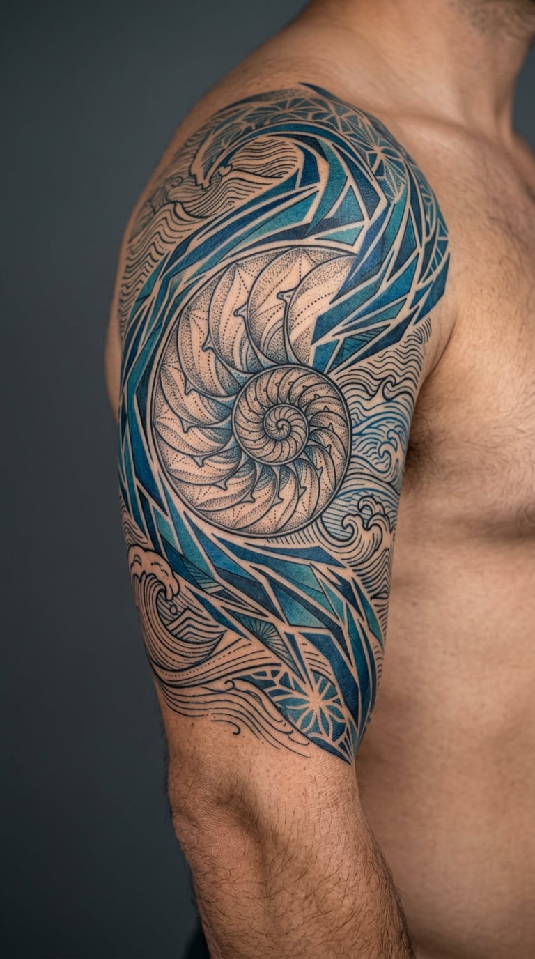 Nautilus and Geometric Current Sleeve
