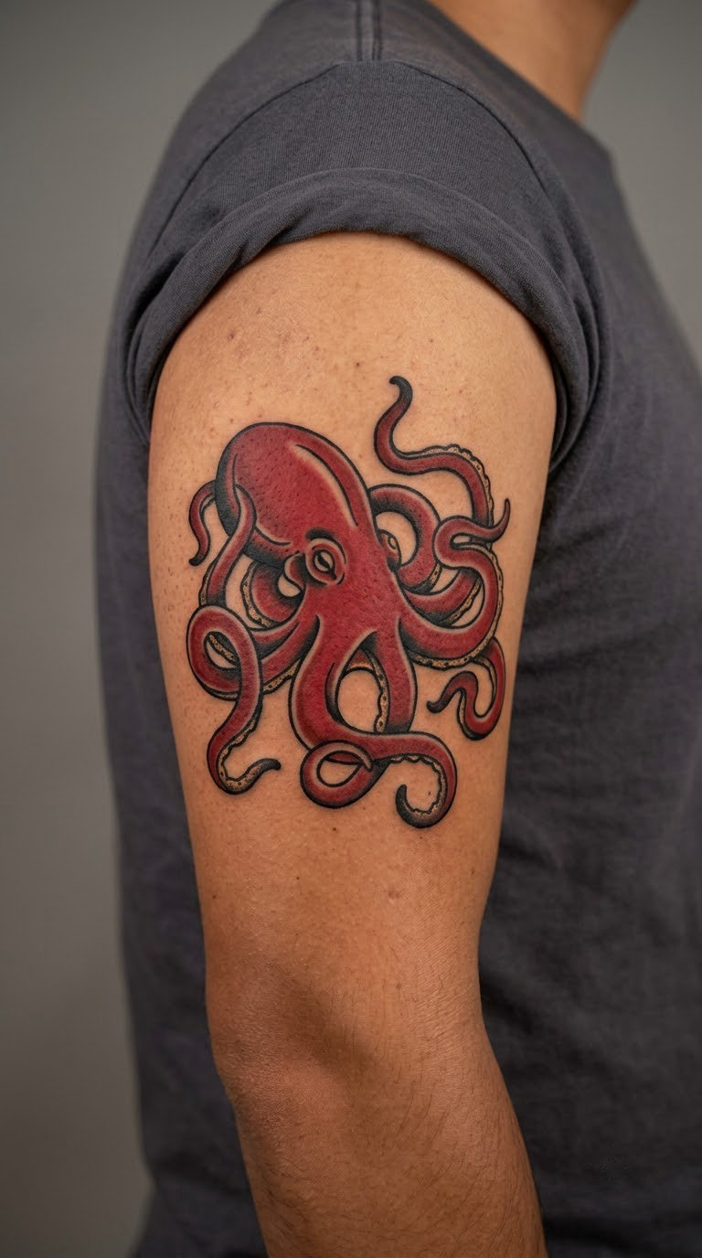 Traditional Red Octopus