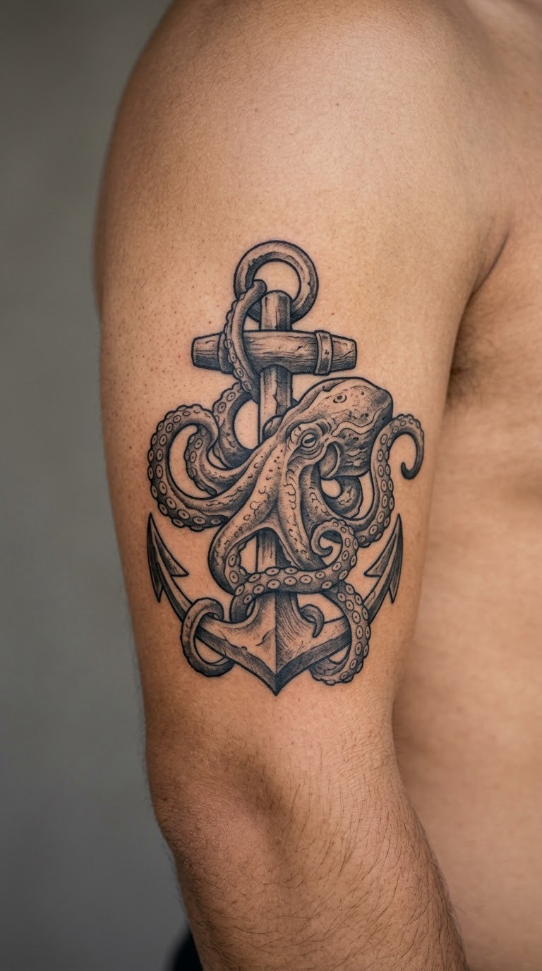 Octopus with an Anchor