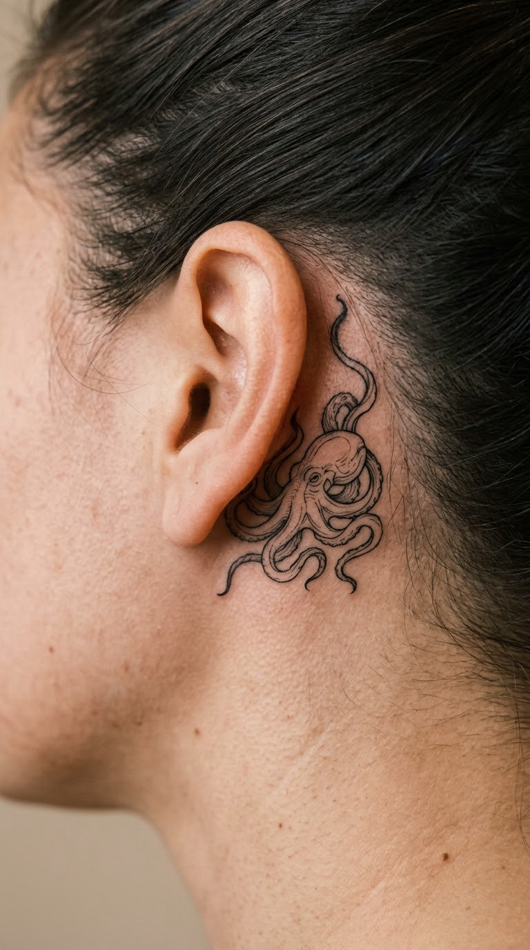 Small Octopus Behind the Ear