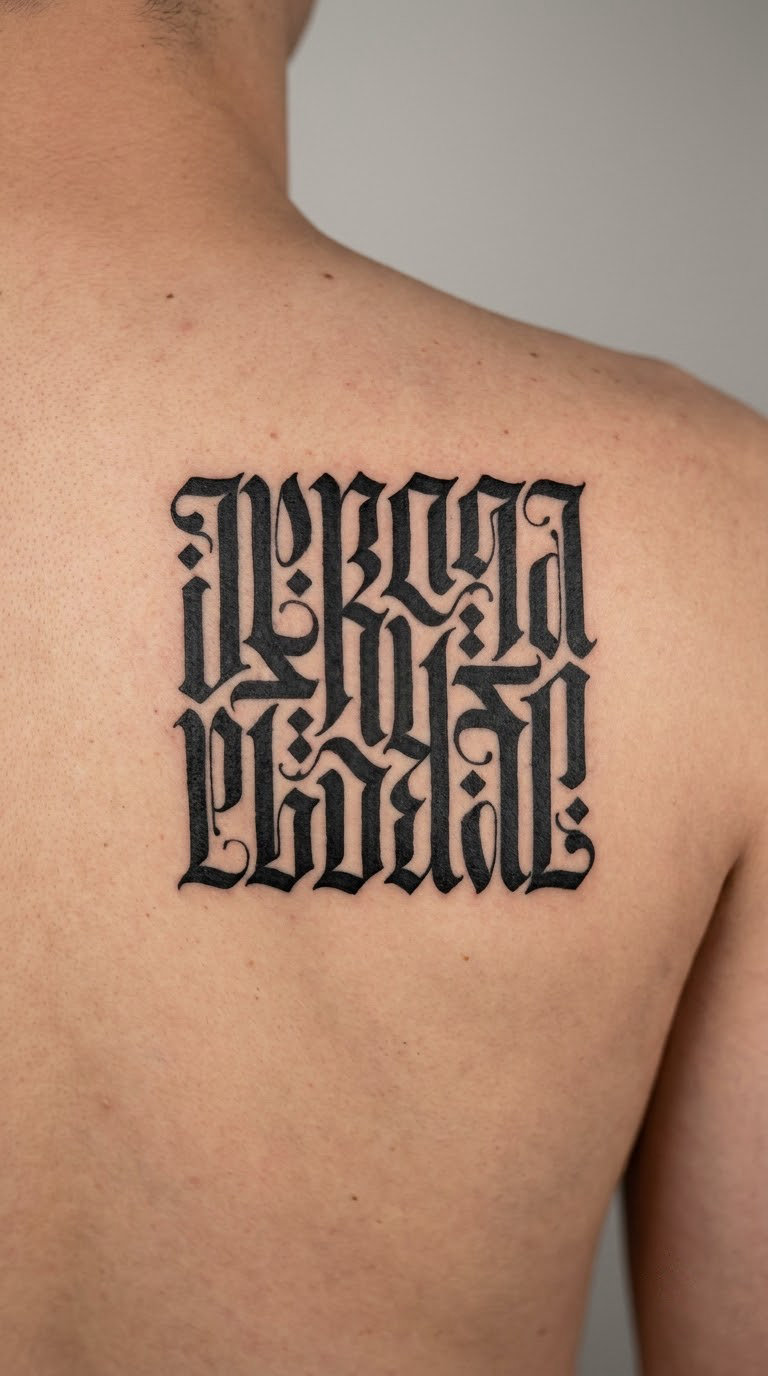Square Blackletter Quote Block