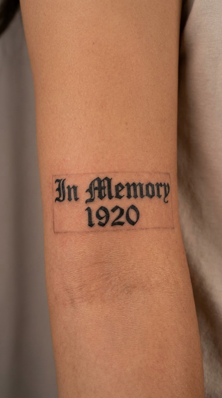 Memorial Name with Birth Year