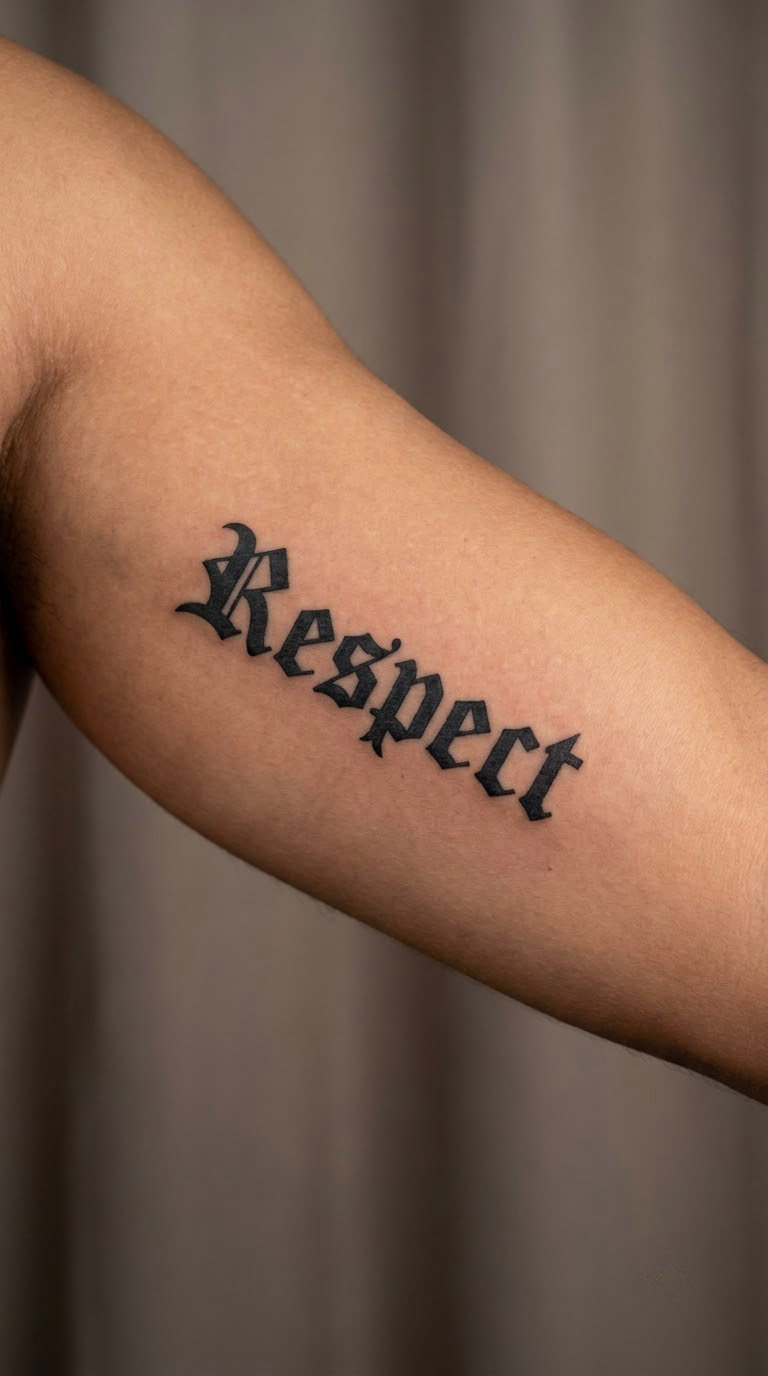 Respect in Old-English Type