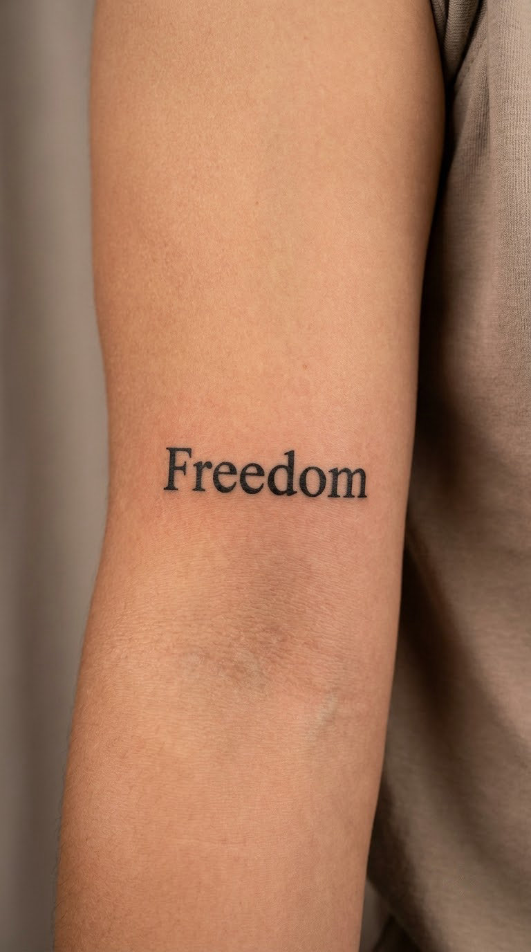 Freedom in Vintage Lettering