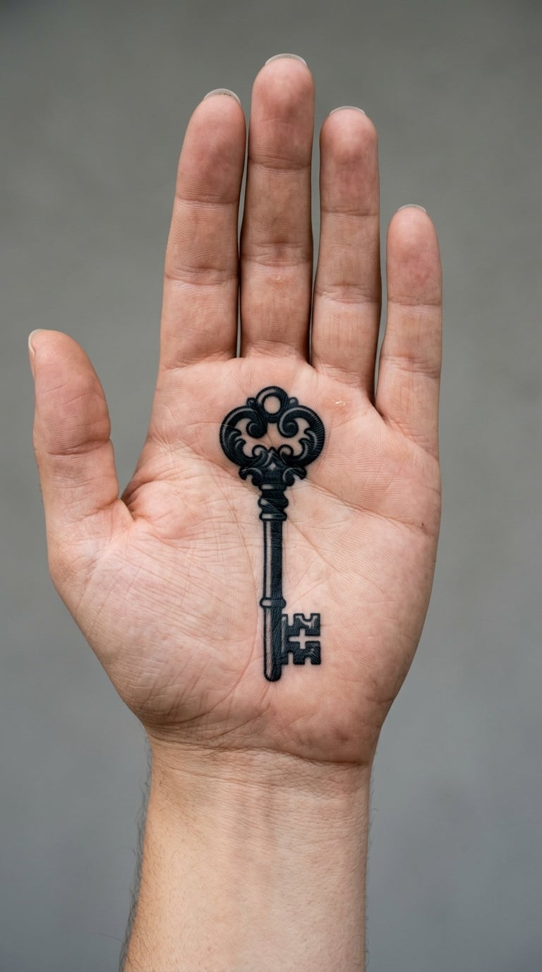 Bold Key on the Palm