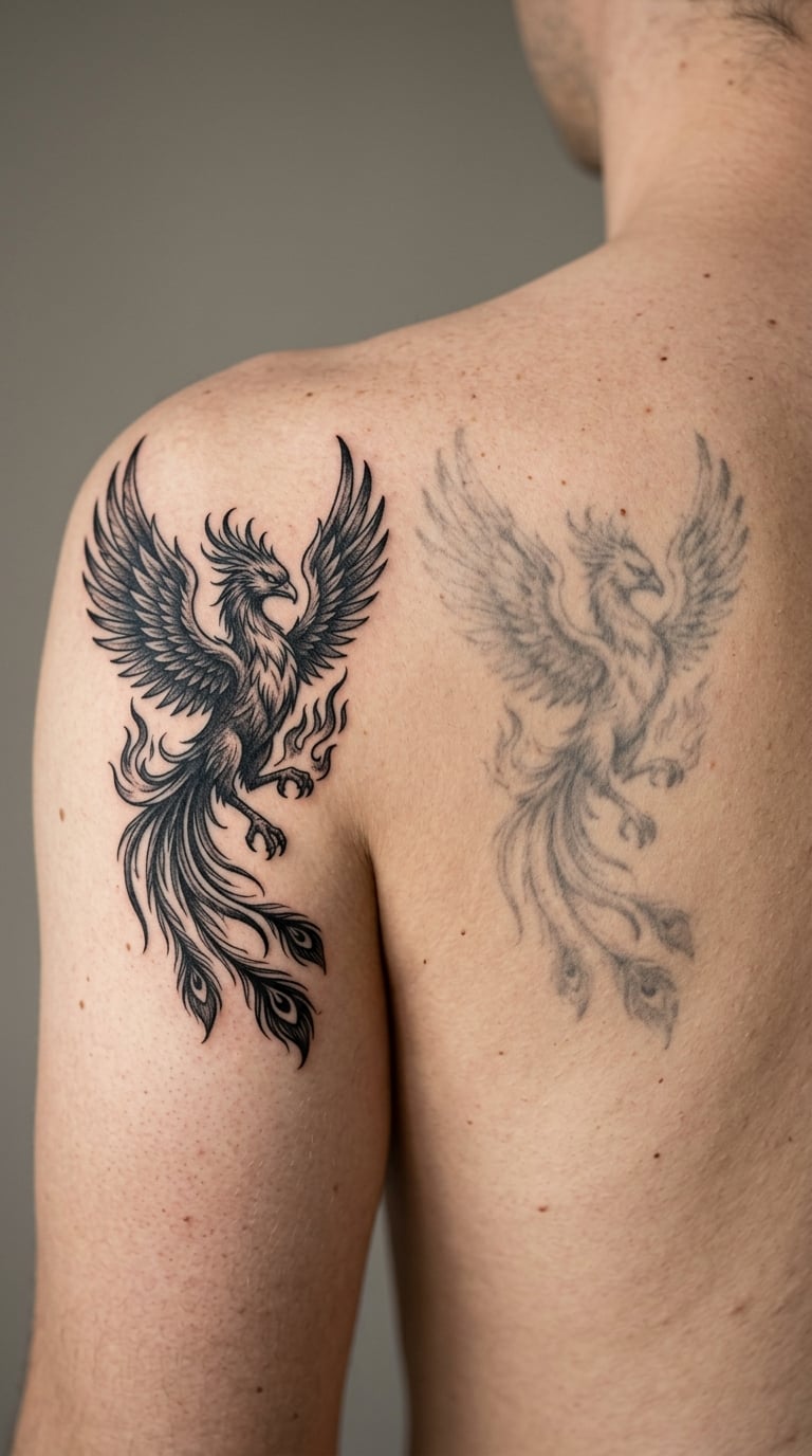 How a Phoenix Tattoo Ages and What Fades First