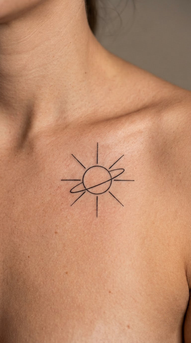 Sun with Planetary Rings