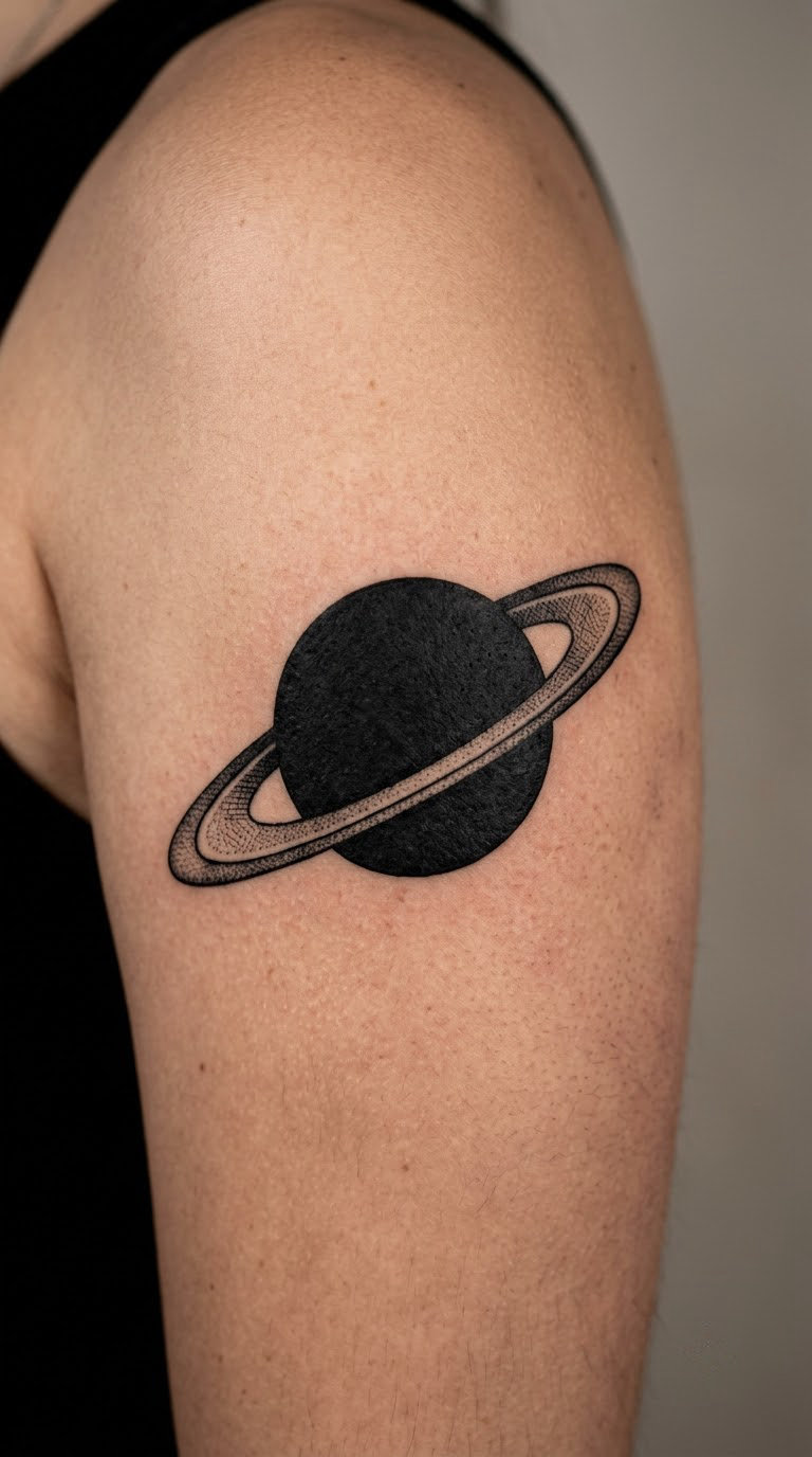 Blackwork Saturn