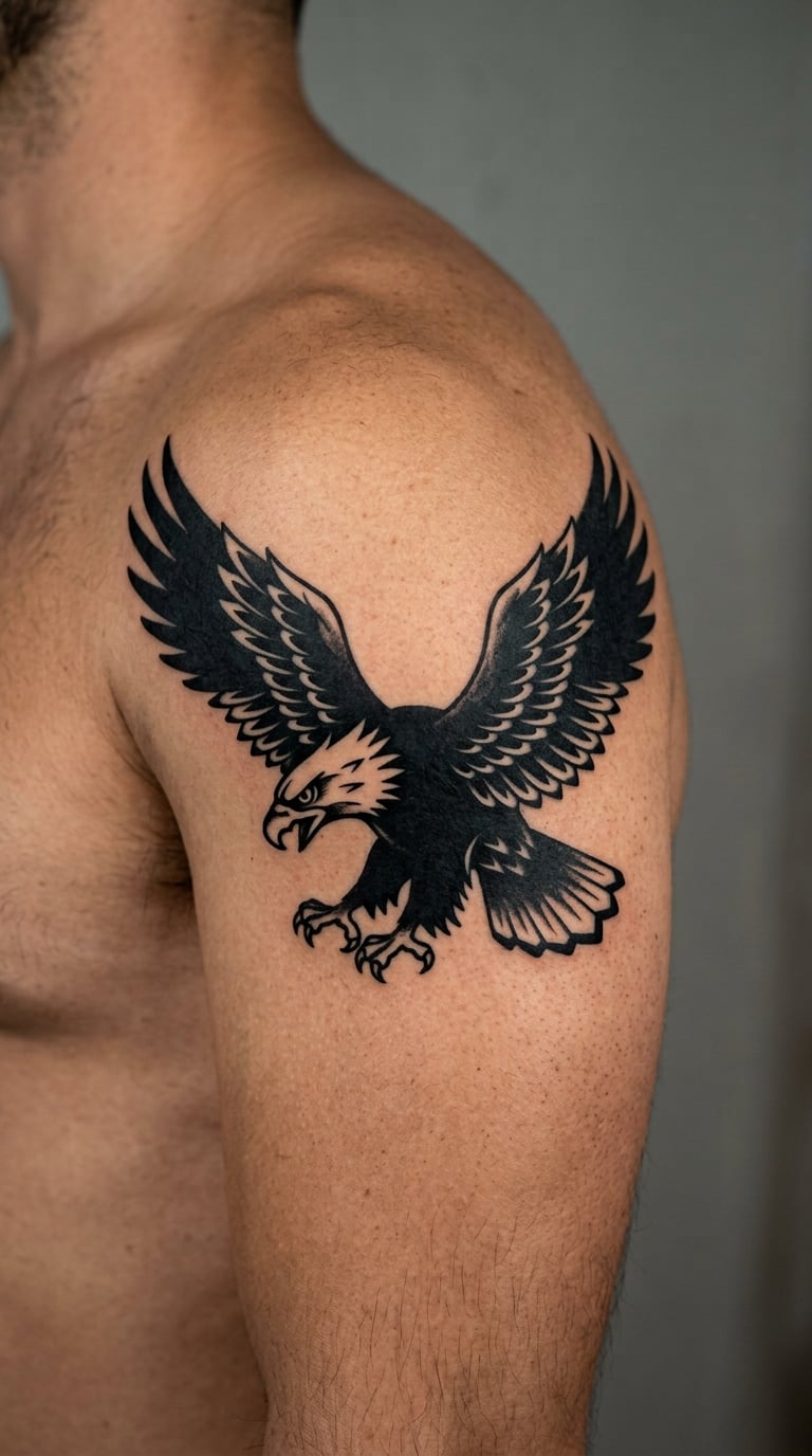 Blackwork Eagle
