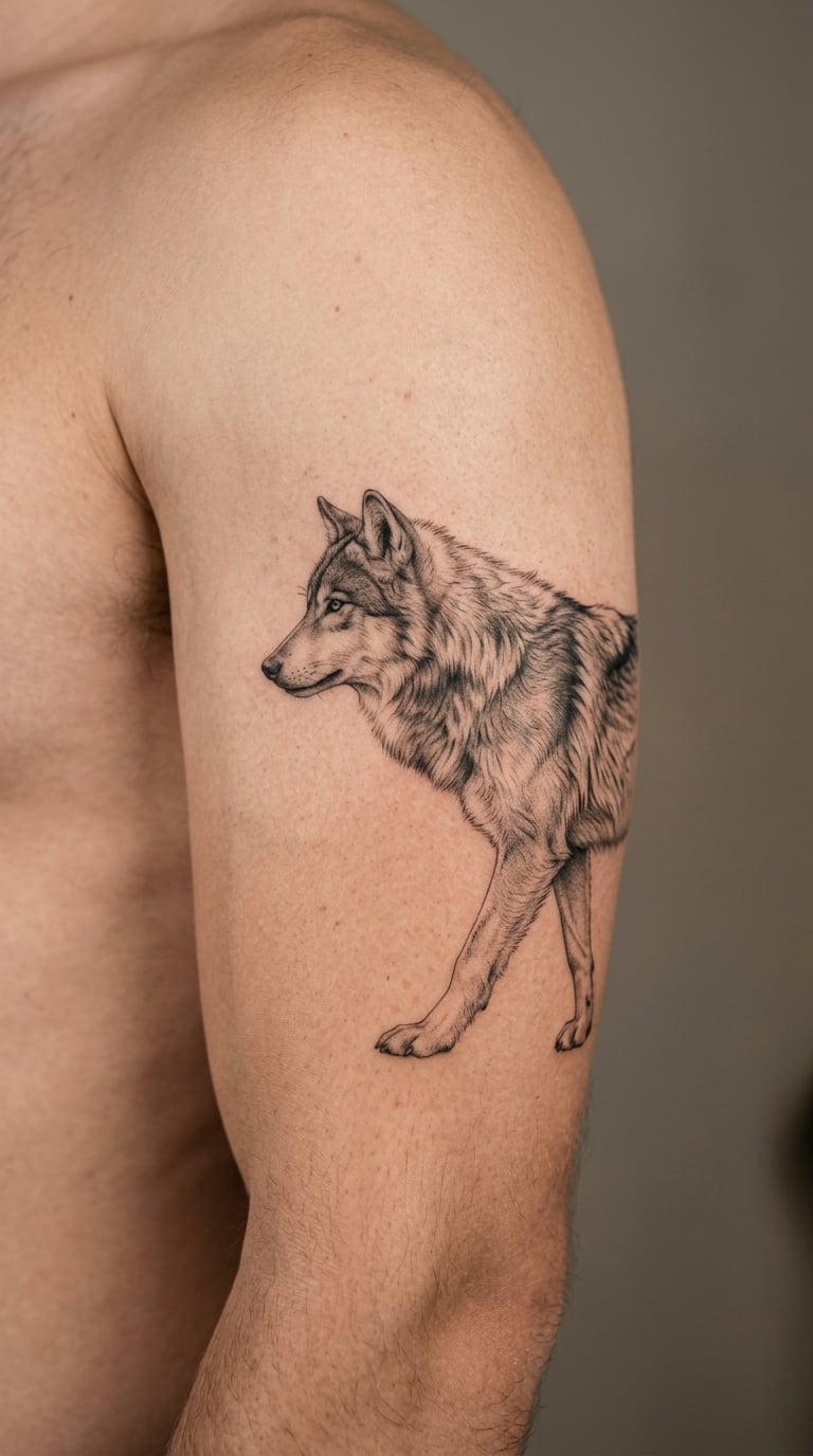 Micro-Realistic Wolf