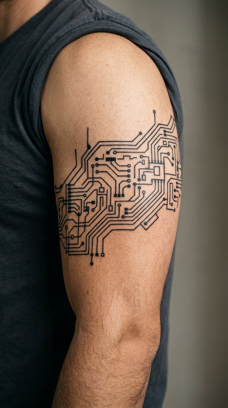Circuit-Board Motif