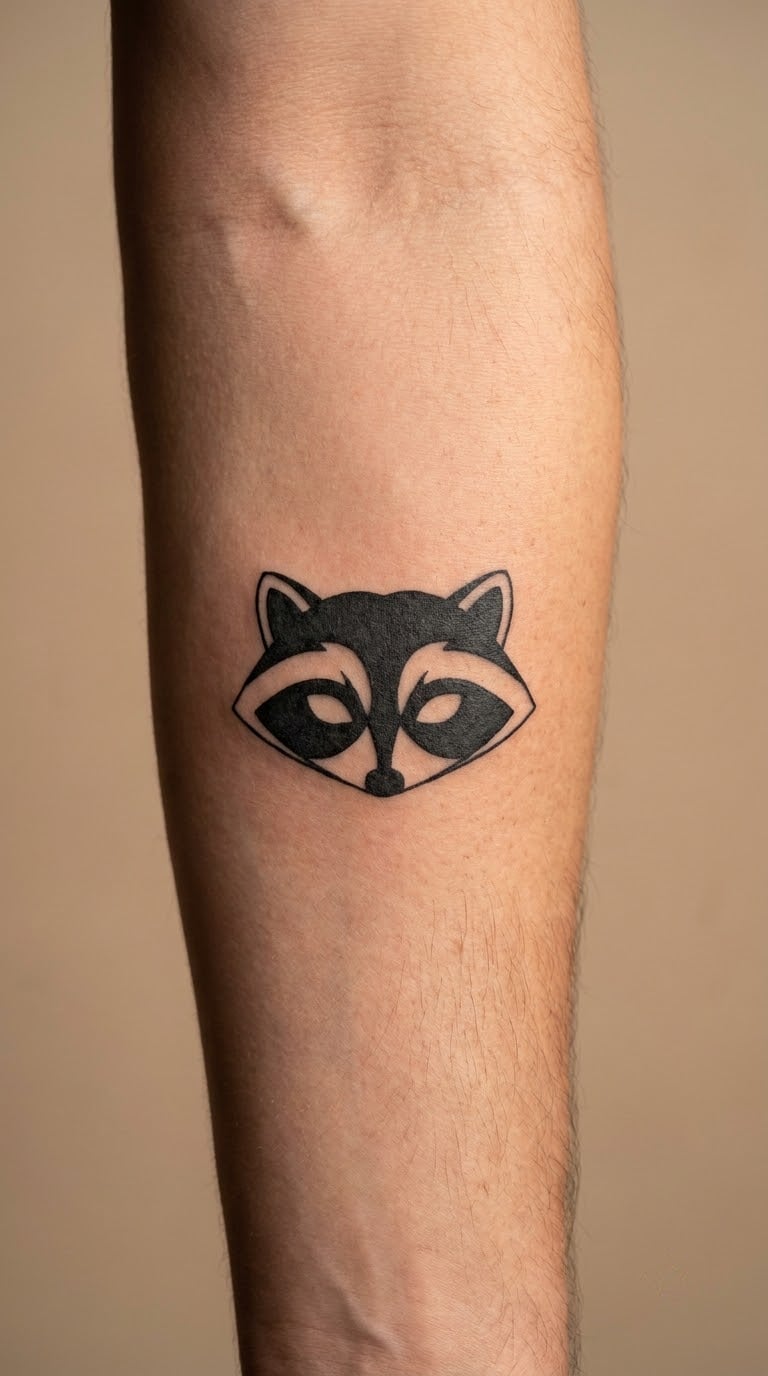 Minimalist Raccoon Mask