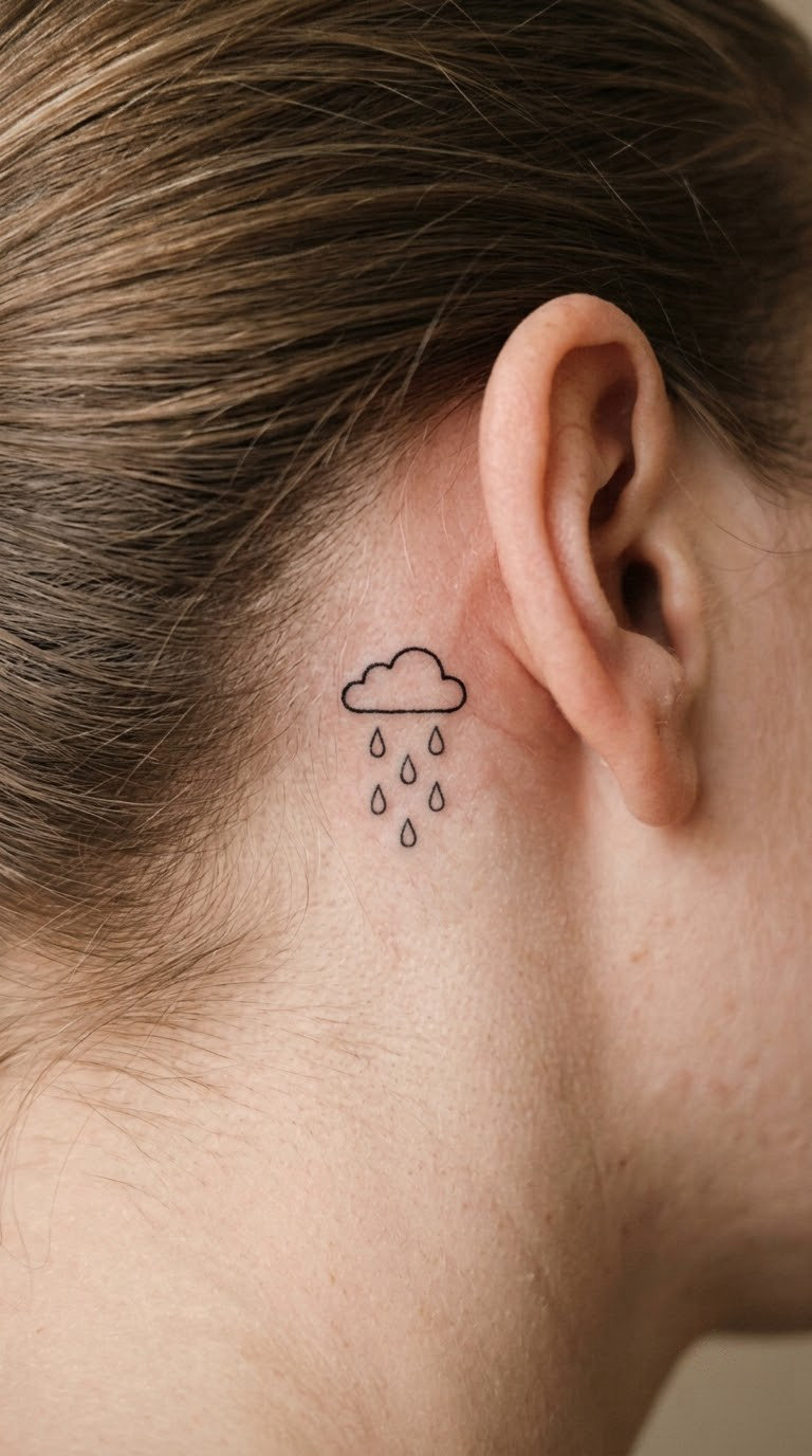 Tiny Rain Shower Behind the Ear