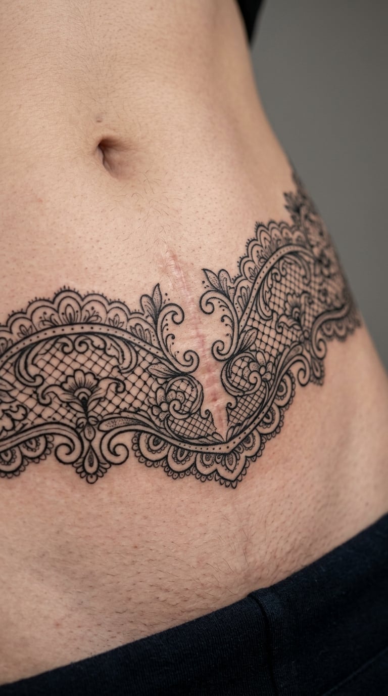 Delicate Lace Panel