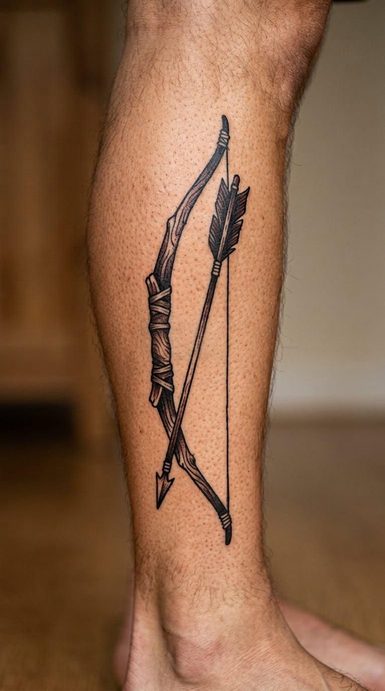 Bow and Arrow in Old Western Style