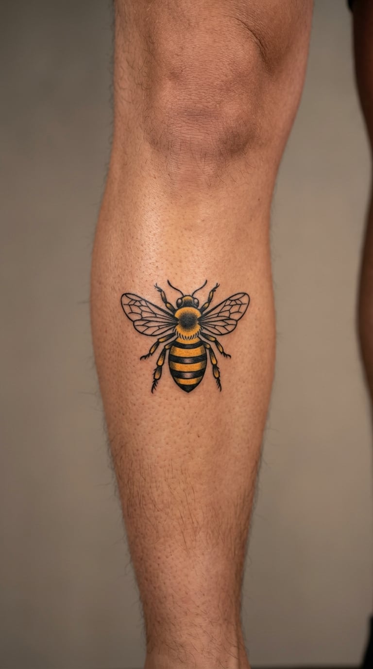 Honey Bee as a Small Upper Shin Piece