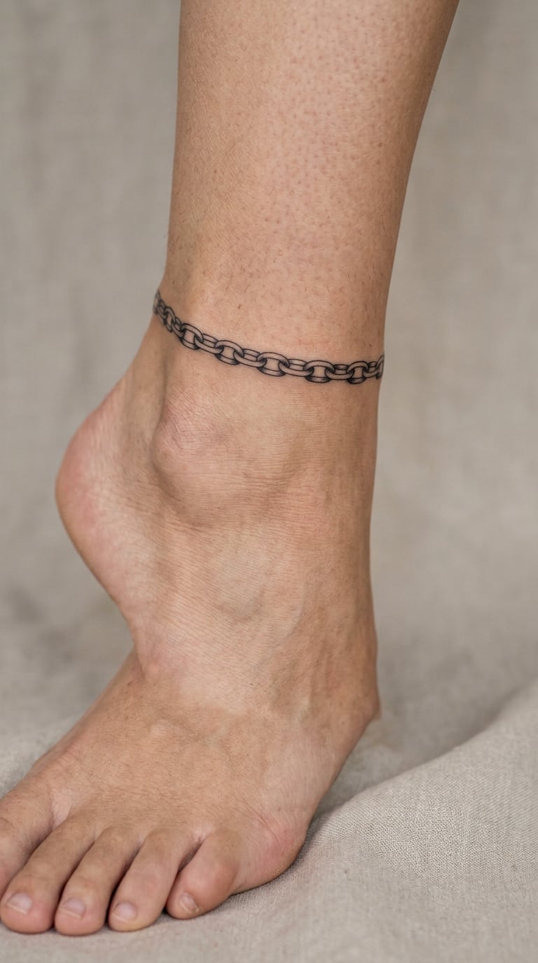 Wrapped Chain Anklet Illusion