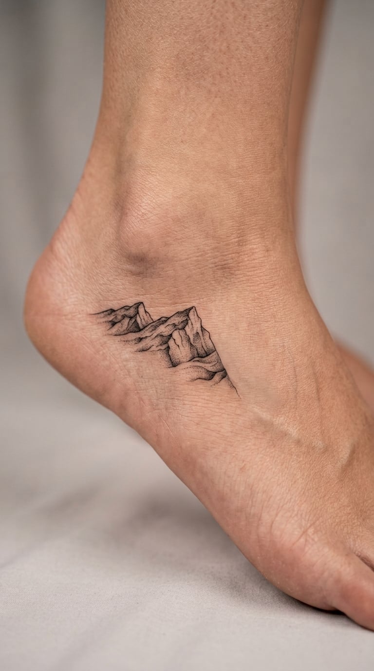 Mountain Range in Micro-Realism
