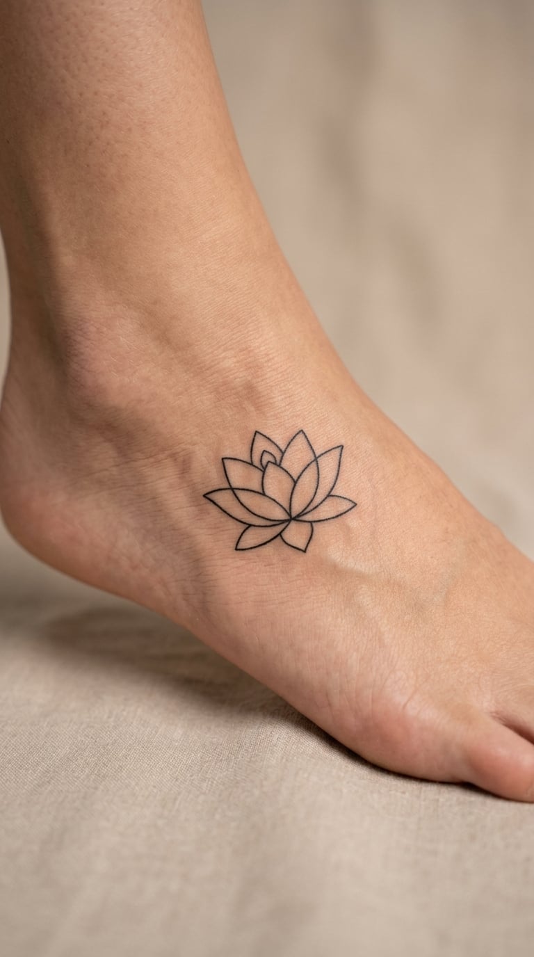 Lotus Outline Running With the Arch