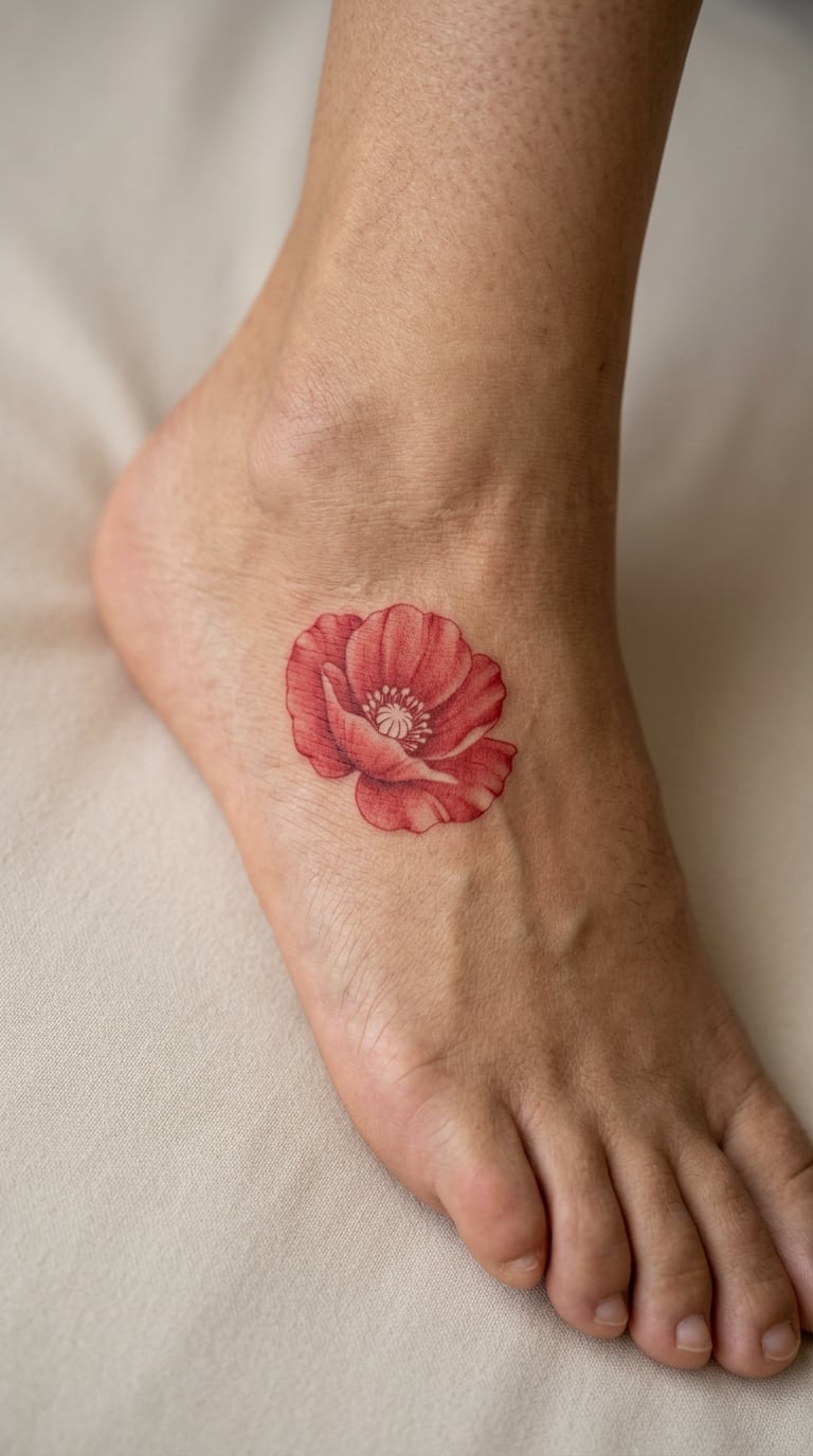 Poppy in Single-Colour Red Ink