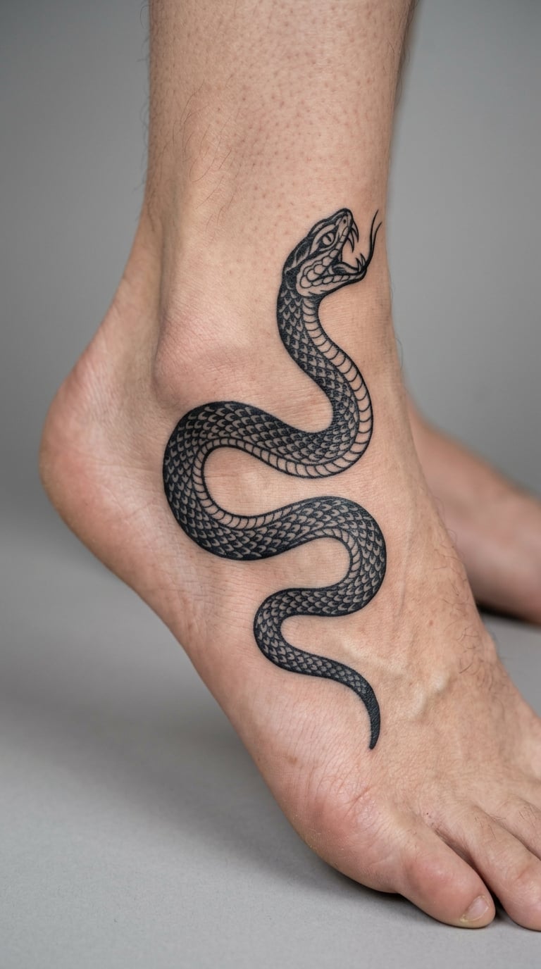 Serpent Curving Along the Arch