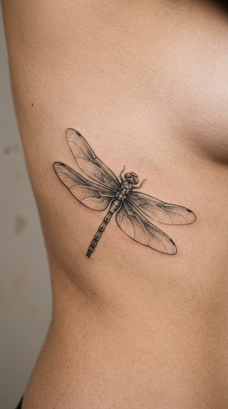 Dotwork Dragonfly