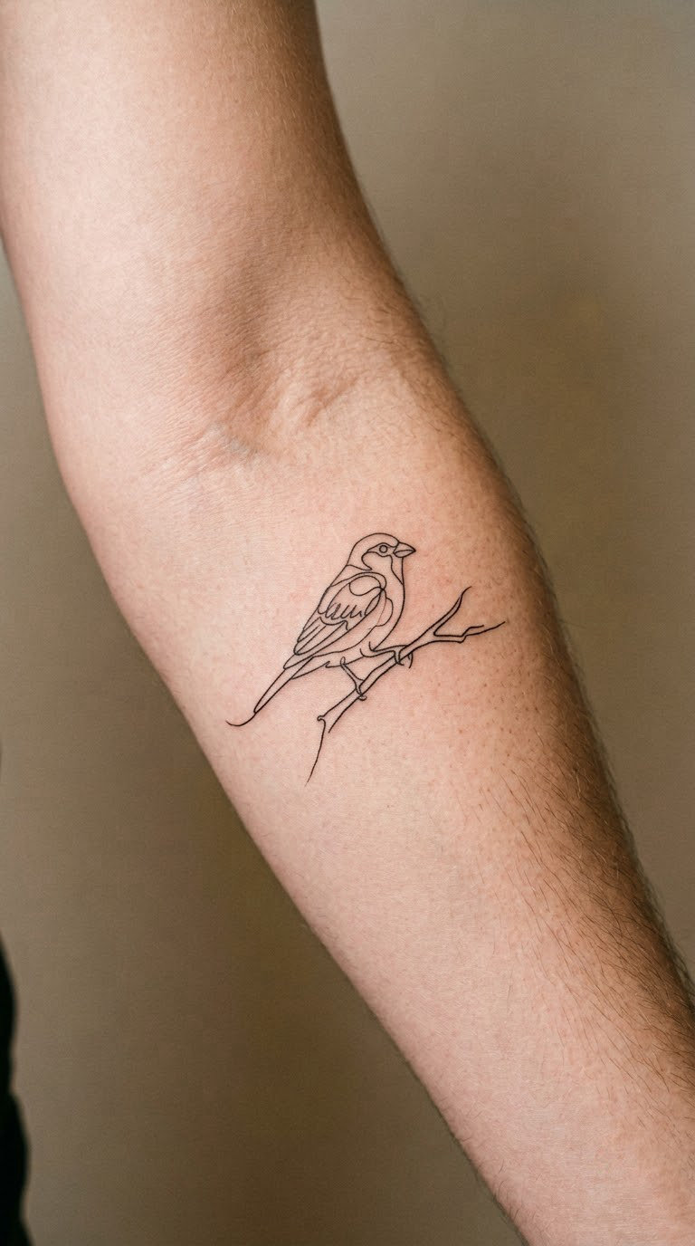 Bird Sitting on a Branch