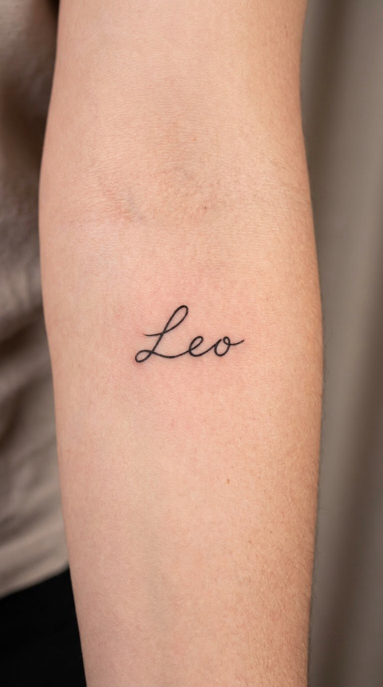 Continuous-Script First Name