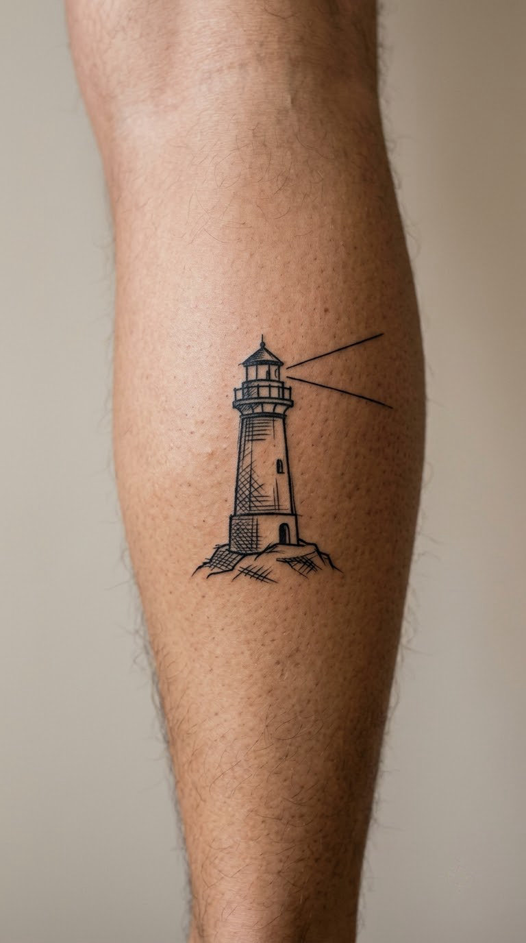 Minimal Lighthouse Sketch