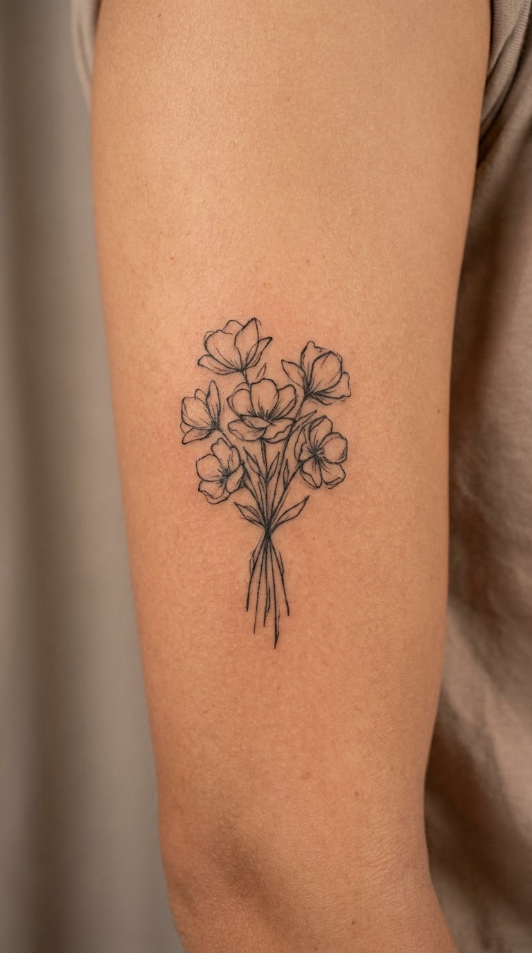 Loose Floral Bouquet