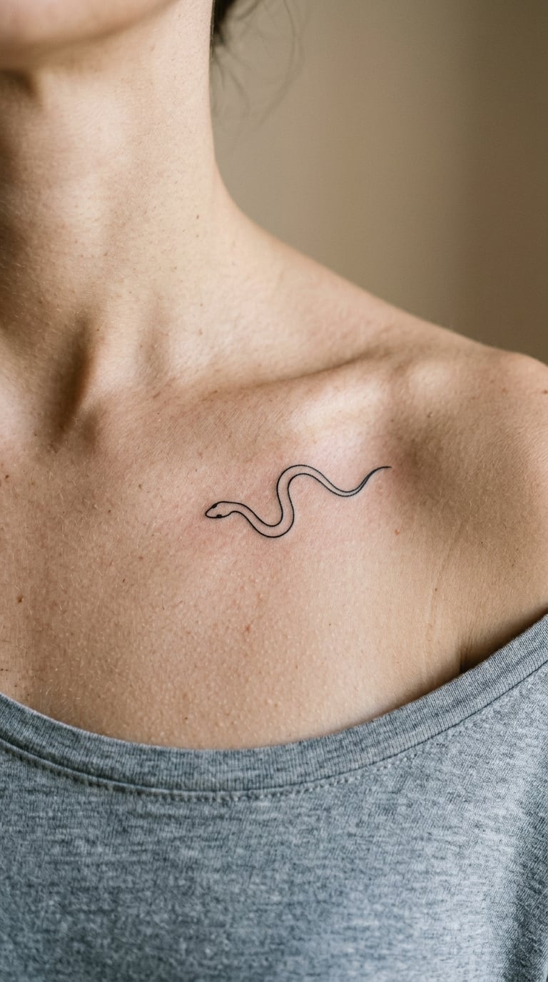 Small Collarbone Snake for a First Piece