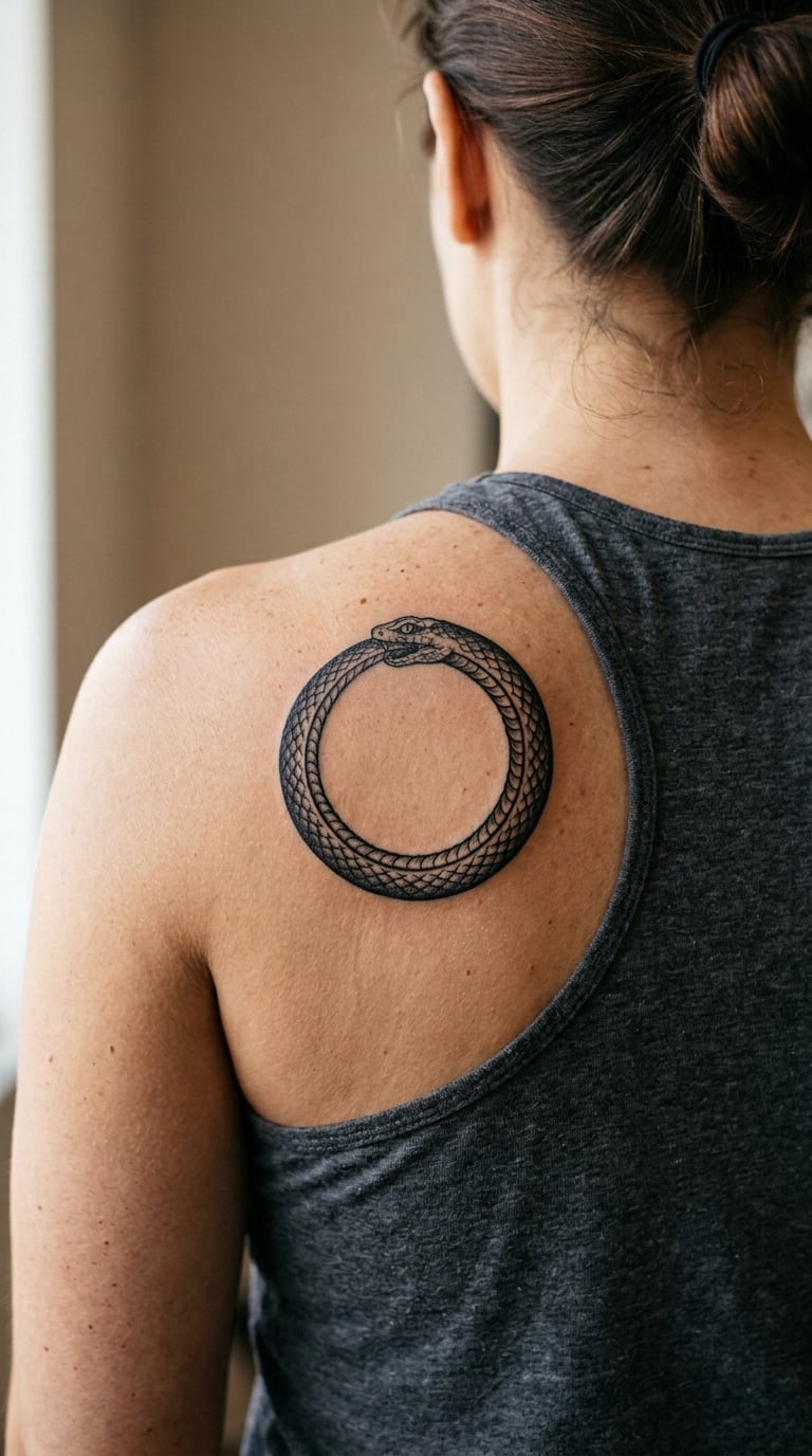 Ouroboros on the Shoulder Blade