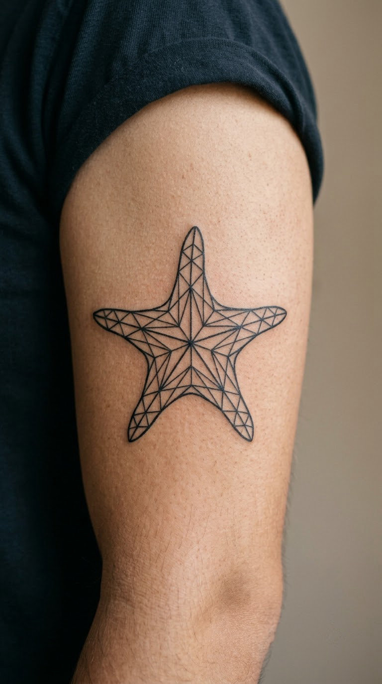 Starfish Made from Geometric Shapes